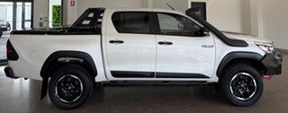 2019 Toyota Hilux GUN126R Rugged X Double Cab White 6 Speed Sports Automatic Utility.