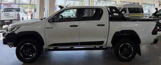 2019 Toyota Hilux GUN126R Rugged X Double Cab White 6 Speed Sports Automatic Utility