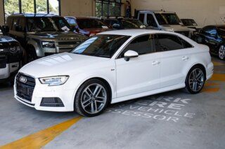 2019 Audi A3 8V MY19 35 TFSI S Tronic S Line Plus White 7 Speed Sports Automatic Dual Clutch Sedan