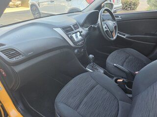 2016 Hyundai Accent RB4 MY17 Active Yellow 6 Speed CVT Auto Sequential Hatchback