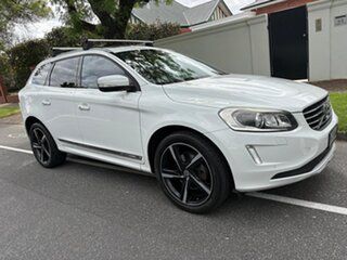 2015 Volvo XC60 DZ MY15 D4 Geartronic Luxury White 8 Speed Sports Automatic Wagon.