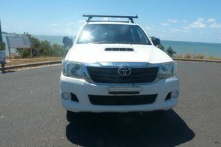 2014 Toyota Hilux KUN16R MY14 SR Double Cab 4x2 White 5 Speed Manual Utility