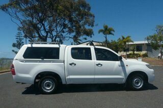 2014 Toyota Hilux KUN16R MY14 SR Double Cab 4x2 White 5 Speed Manual Utility