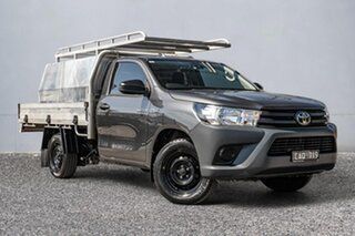 2022 Toyota Hilux TGN121R Workmate 4x2 Grey 6 Speed Sports Automatic Cab Chassis.
