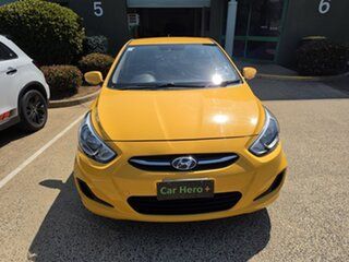 2016 Hyundai Accent RB4 MY17 Active Yellow 6 Speed CVT Auto Sequential Hatchback
