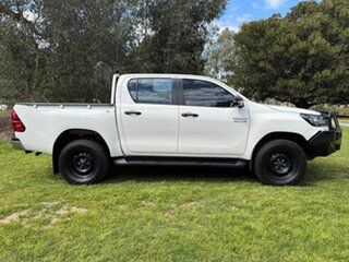 2021 Toyota Hilux GUN126R SR Double Cab White 6 Speed Sports Automatic Utility.