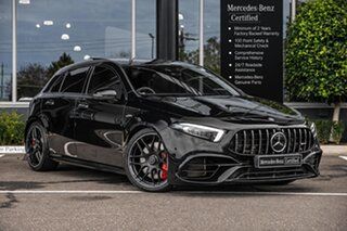 2020 Mercedes-Benz A-Class W177 800+050MY A45 AMG SPEEDSHIFT DCT 4MATIC+ S Black 8 Speed.