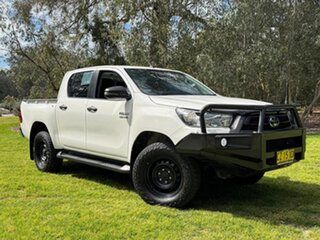 2021 Toyota Hilux GUN126R SR Double Cab White 6 Speed Sports Automatic Utility.