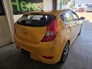 2016 Hyundai Accent RB4 MY17 Active Yellow 6 Speed CVT Auto Sequential Hatchback