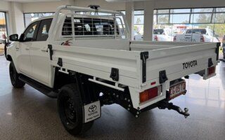 2025 Toyota Hilux GUN126R SR Double Cab White 6 Speed Sports Automatic Cab Chassis