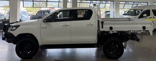 2025 Toyota Hilux GUN126R SR Double Cab White 6 Speed Sports Automatic Cab Chassis