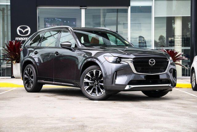 New Mazda CX-90 KK G50e Skyactiv-Drive i-ACTIV AWD Azami Kirrawee, 2026 Mazda CX-90 KK G50e Skyactiv-Drive i-ACTIV AWD Azami Machine Grey 8 Speed