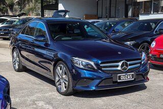 2019 Mercedes-Benz C-Class W205 809MY C300 9G-Tronic Blue 9 Speed Sports Automatic Sedan