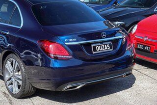 2019 Mercedes-Benz C-Class W205 809MY C300 9G-Tronic Blue 9 Speed Sports Automatic Sedan