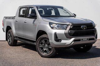 2023 Toyota Hilux GUN126R SR Double Cab Silver 6 Speed Sports Automatic Utility.