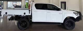 2025 Toyota Hilux GUN126R SR Double Cab White 6 Speed Sports Automatic Cab Chassis.