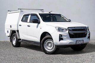 2022 Isuzu D-MAX RG MY22 SX Crew Cab 4x2 High Ride White 6 Speed Sports Automatic Cab Chassis.