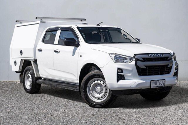 Used Isuzu D-MAX RG MY22 SX Crew Cab 4x2 High Ride Keysborough, 2022 Isuzu D-MAX RG MY22 SX Crew Cab 4x2 High Ride White 6 Speed Sports Automatic Cab Chassis