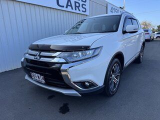 2016 Mitsubishi Outlander ZK MY16 LS 4WD White 6 Speed Constant Variable Wagon.