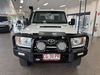 2010 Toyota Landcruiser VDJ79R MY10 GXL White 5 Speed Manual Cab Chassis