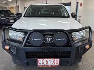 2018 Toyota Hilux GUN125R Workmate Double Cab White 6 Speed Sports Automatic Utility
