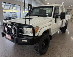 2010 Toyota Landcruiser VDJ79R MY10 GXL White 5 Speed Manual Cab Chassis