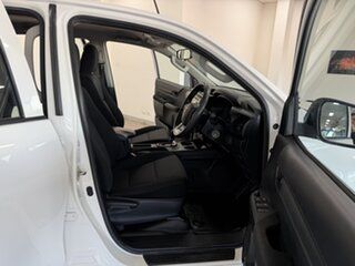 2018 Toyota Hilux GUN125R Workmate Double Cab White 6 Speed Sports Automatic Utility