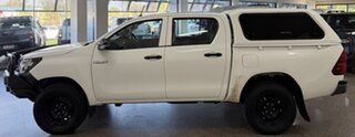 2018 Toyota Hilux GUN125R Workmate Double Cab White 6 Speed Sports Automatic Utility