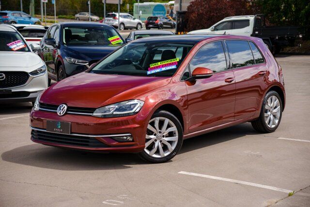Used Volkswagen Golf 7.5 MY20 110TSI DSG Highline Kippa-Ring, 2019 Volkswagen Golf 7.5 MY20 110TSI DSG Highline Maroon 7 Speed Sports Automatic Dual Clutch Wagon