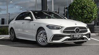 2025 Mercedes-Benz C-Class W206 805+055MY C350 e 9G-TRONIC White 9 Speed Sports Automatic Sedan.