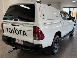 2023 Toyota Hilux GUN126R SR Double Cab White 6 Speed Sports Automatic Cab Chassis.