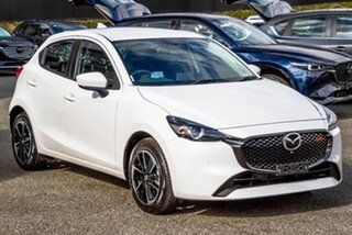 2026 Mazda 2 DJ2HAA G15 SKYACTIV-Drive GT White 6 Speed Sports Automatic Hatchback.