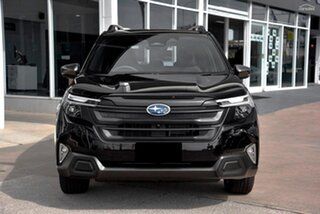2025 Subaru Forester S6 MY26 CVT AWD Crystal Black 8 Speed Constant Variable Wagon.