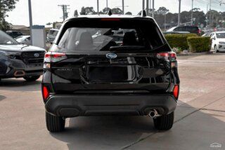 2025 Subaru Forester S6 MY26 CVT AWD Crystal Black 8 Speed Constant Variable Wagon.