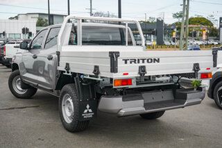 2025 Mitsubishi Triton MV MY25 GLX Double Cab 4x4 Blade Silver 6 Speed Sports Automatic Cab Chassis.