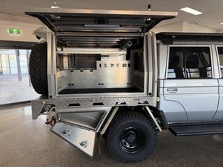 2024 Toyota Landcruiser Vdjl79R GXL Double Cab Silver 5 Speed Manual Cab Chassis