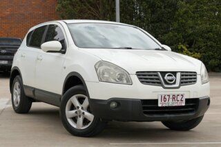 2009 Nissan Dualis J10 MY2009 Ti Hatch X-tronic 2WD White 6 Speed Constant Variable Hatchback.