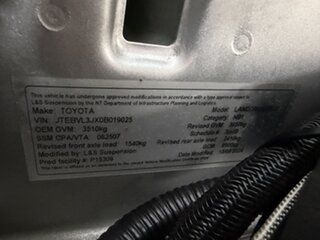 2024 Toyota Landcruiser Vdjl79R GXL Double Cab Silver 5 Speed Manual Cab Chassis