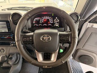 2024 Toyota Landcruiser Vdjl79R GXL Double Cab Silver 5 Speed Manual Cab Chassis