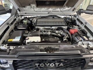 2024 Toyota Landcruiser Vdjl79R GXL Double Cab Silver 5 Speed Manual Cab Chassis