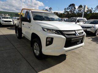 2019 Mitsubishi Triton MR MY19 GLX 4x2 White 6 Speed Sports Automatic Cab Chassis.