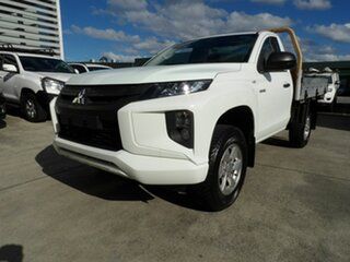 2019 Mitsubishi Triton MR MY19 GLX 4x2 White 6 Speed Sports Automatic Cab Chassis