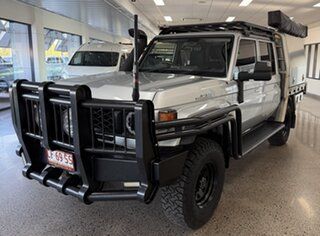2024 Toyota Landcruiser Vdjl79R GXL Double Cab Silver 5 Speed Manual Cab Chassis