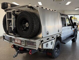 2024 Toyota Landcruiser Vdjl79R GXL Double Cab Silver 5 Speed Manual Cab Chassis.