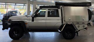 2024 Toyota Landcruiser Vdjl79R GXL Double Cab Silver 5 Speed Manual Cab Chassis