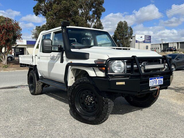 Used Toyota Landcruiser VDJ79R MY18 Workmate (4x4) Wangara, 2019 Toyota Landcruiser VDJ79R MY18 Workmate (4x4) White 5 Speed Manual Double Cab Chassis