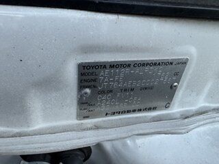 2000 Toyota Corolla AE112R Ascent Seca White 4 Speed Automatic Liftback