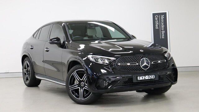 Certified Pre-Owned Mercedes-Benz GLC-Class C254 804MY GLC300 9G-Tronic 4MATIC Rushcutters Bay, 2024 Mercedes-Benz GLC-Class C254 804MY GLC300 9G-Tronic 4MATIC Black 9 Speed Sports Automatic Coupe