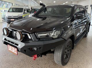 2021 Toyota Hilux GUN126R Rogue Double Cab Black 6 Speed Sports Automatic Utility