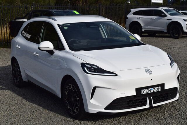 Demo MG MG4 EV Urban AH4E MY26 Essence 54 Maitland, 2026 MG MG4 EV Urban AH4E MY26 Essence 54 York White 1 Speed Reduction Gear Hatchback